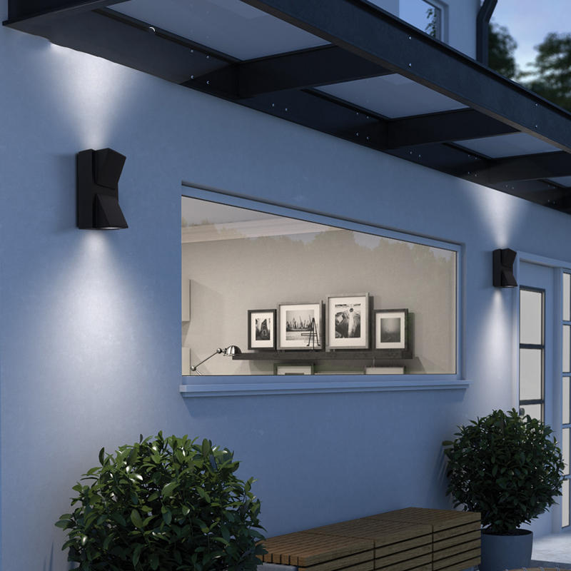 10W 3000K Indoor Outdoor IP65 Waterproof Wall Lamp Modern Wall Sconce LED Lighting Fixture (2)