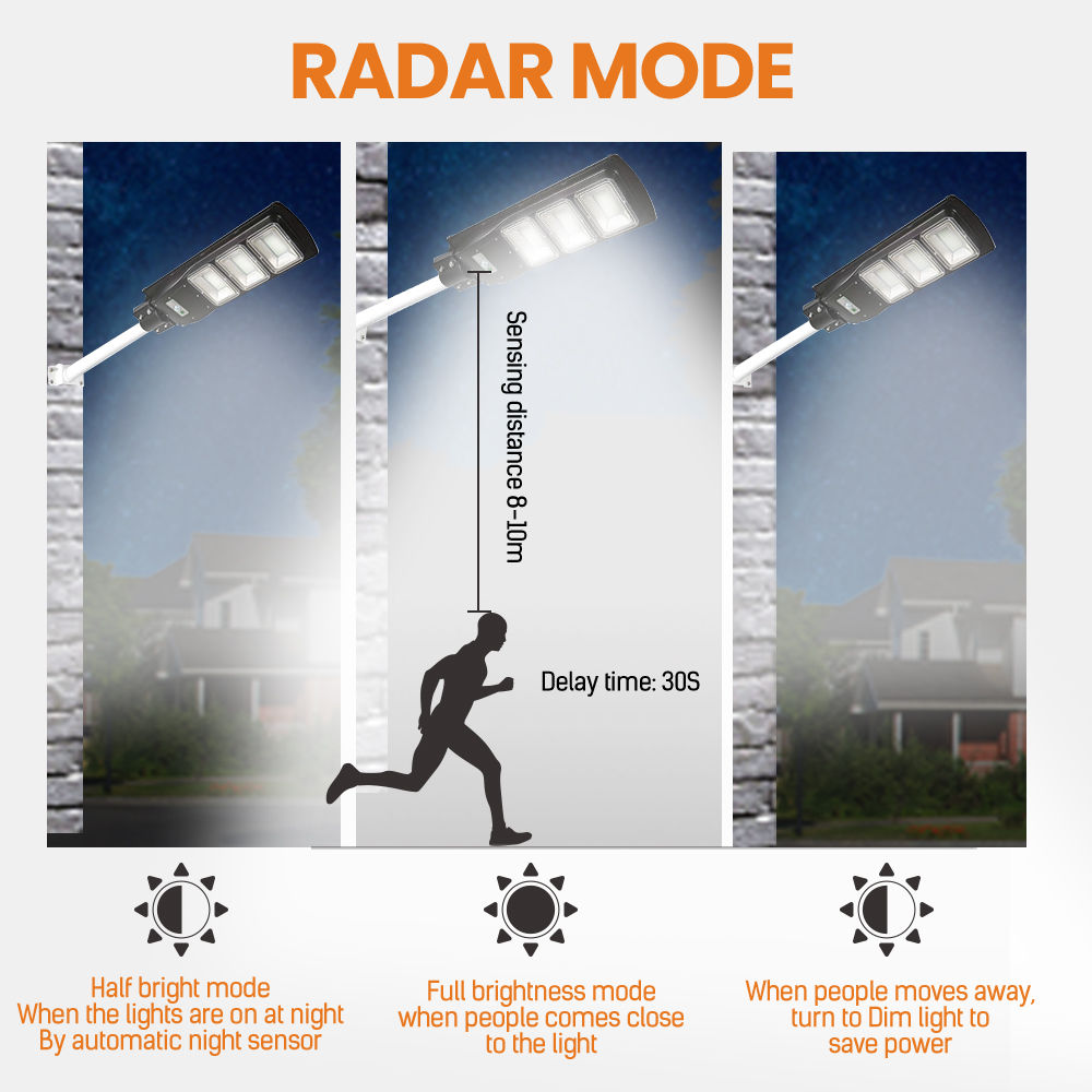 30-120W IP65 Integrated Intelligent All In One Solar Led Street Light Outdoor 90W لائٽنگ سولر اسٽريٽ لائيٽ (4)