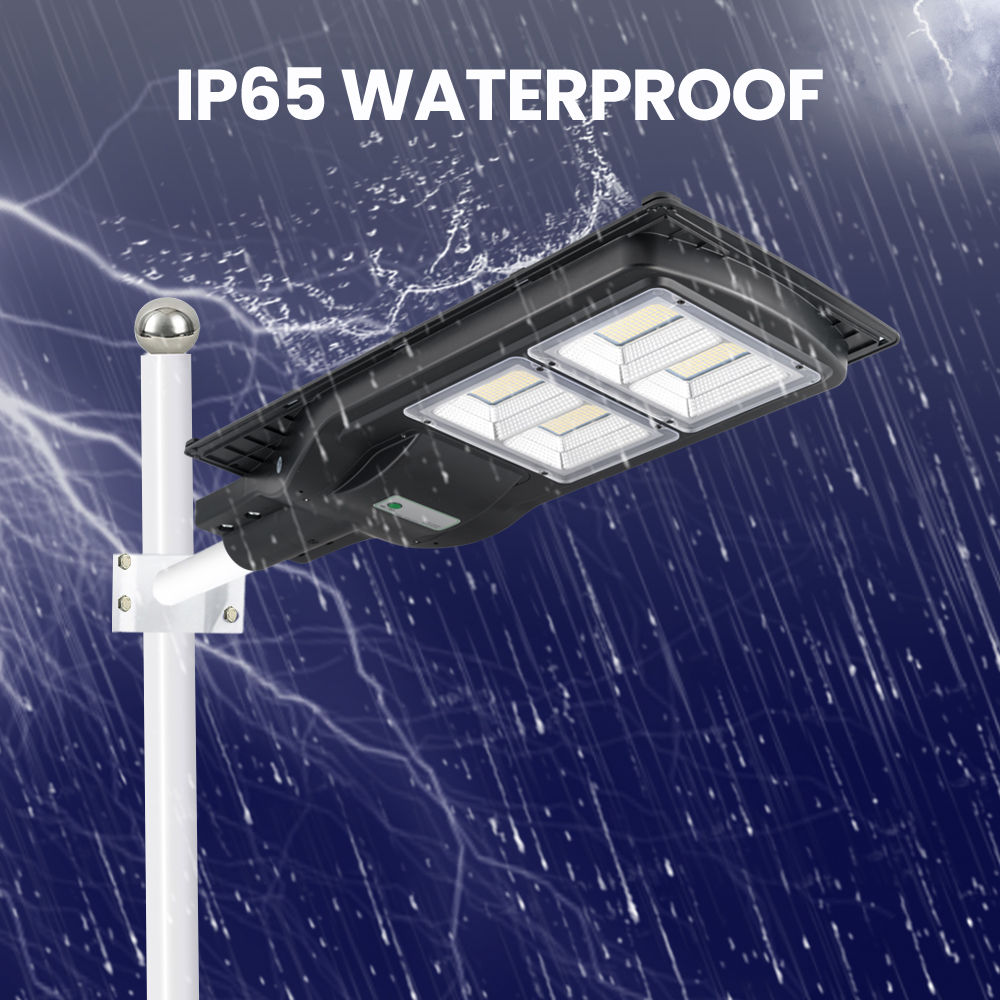 Komercinis vandeniui atsparus IP65 aliuminio Smd 60w 120w 180w integruotas lauko "viskas viename" LED saulės gatvės šviestuvas (5)