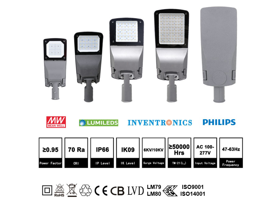 ქარხნული წყალგაუმტარი მაღალი ხარისხის Smart Ip65 LED ქუჩის განათება (8)