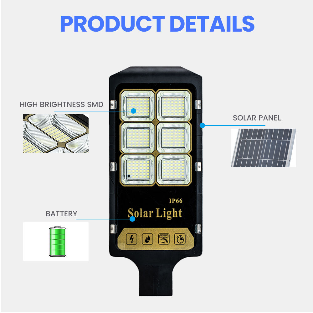 Led Solar Light Ip65 Die Cast Aluminium Street Housing Smart 90w 120w 200w חיצוני תאורה עמיד למים עיצוב מעגלים ROHS (7)