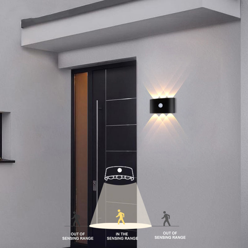 چراغ دیواری ایوان فضای باز دیوارکوب های LED مدرن چراغ های دیواری 10 واتی برای اتاق نشیمن چراغ دیواری تراس ضد آب مناسب برای راهرو، گاراژ، حیاط (1)