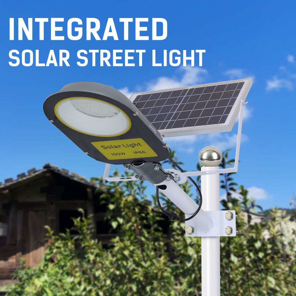 Lampe solaire d'extérieur 6500 K avec télécommande du crépuscule à l'aube éclairage de sécurité pour cour, jardin, gouttière, terrain de basket (2)