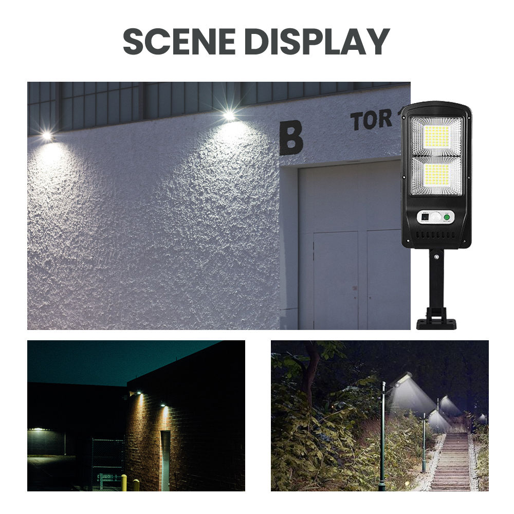 3 Modes Outdoor Wireless Led Solar Street Light Dusk To Dawn Motion Sensor Security Street Lamp With Remote Control (6)