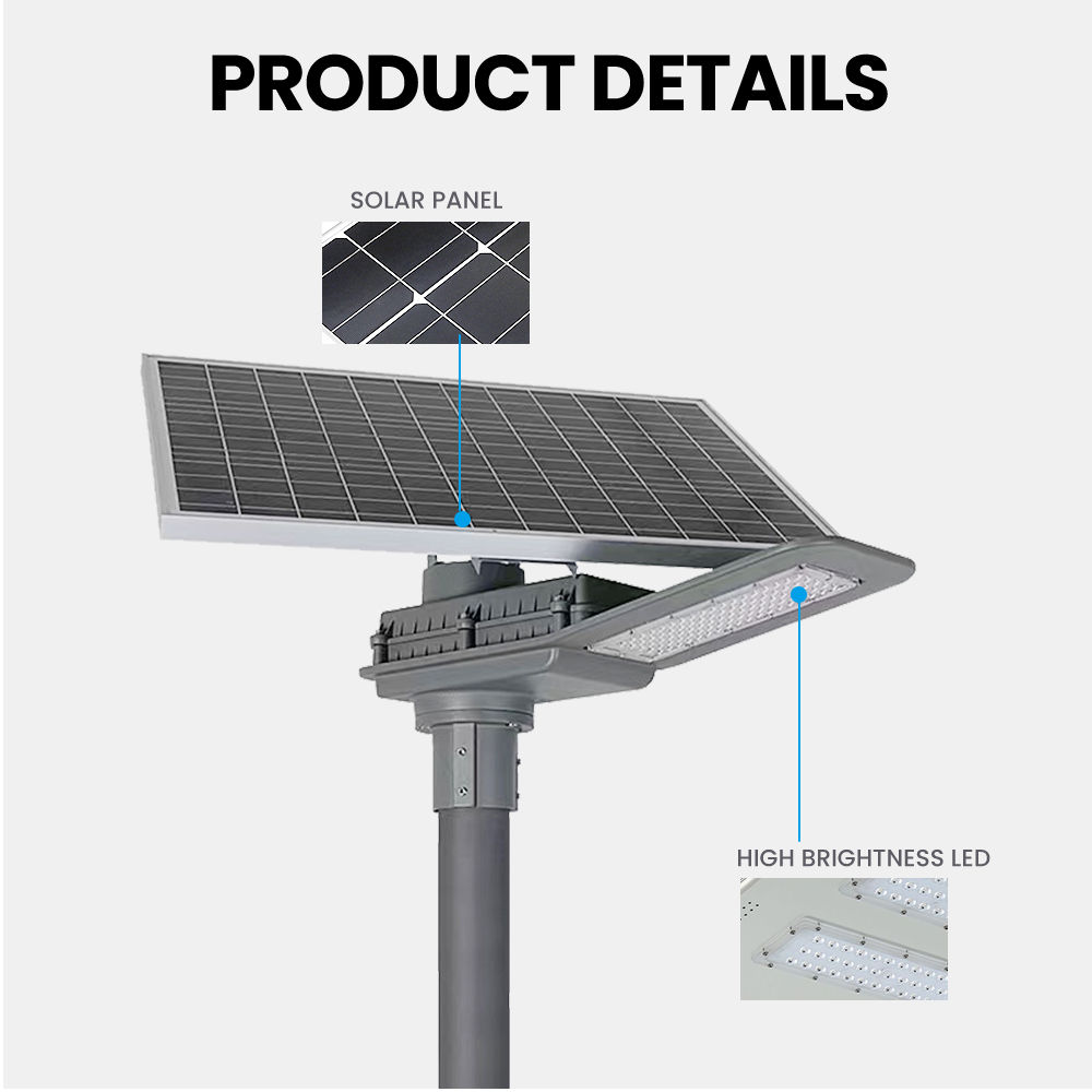 Modern smd New Solar Led Street Light Outdoor Lighting 50W 100W 200w IP65 Waterproof (9)