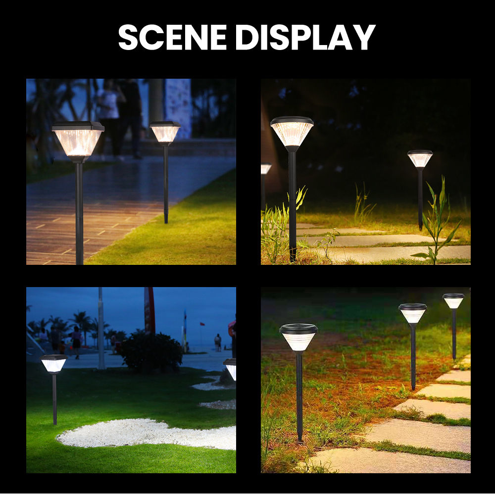 garden light led solar landscape lighting spike outdoor patio light (7)